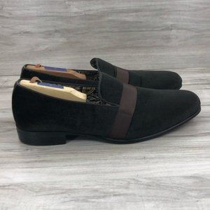 After Midnight Loafers Mens 10 Brown Velvet Slip On Shoes